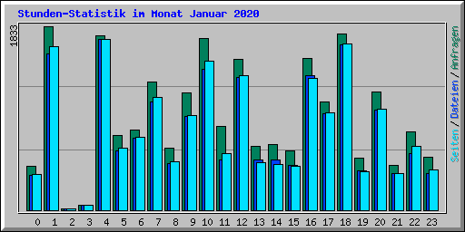 Stunden-Statistik im Monat Januar 2020