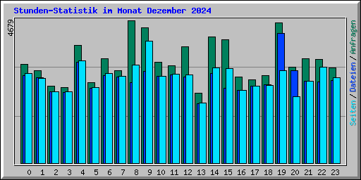 Stunden-Statistik im Monat Dezember 2024